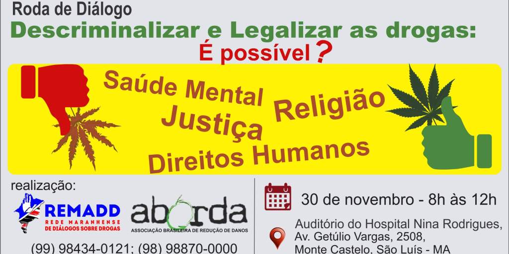 REMADD promove roda de conversa sobre regularização das&nbsp;drogas