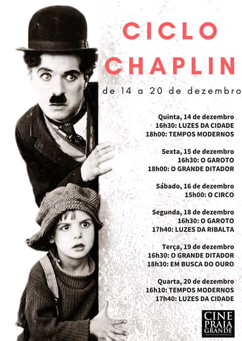 Cine Praia Grande exibe Ciclo Charles&nbsp;Chaplin
