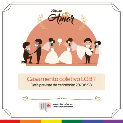 Salvador festeja casamento coletivo de casais LGBTs em&nbsp;junho