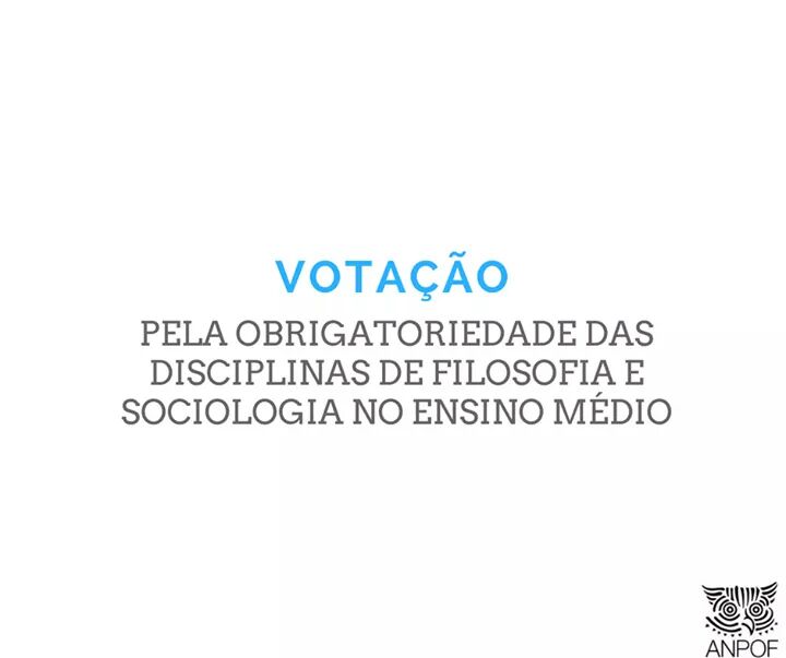 Vote pela obrigatoriedade das disciplinas de Filosofia e Sociologia no Ensino&nbsp;Médio