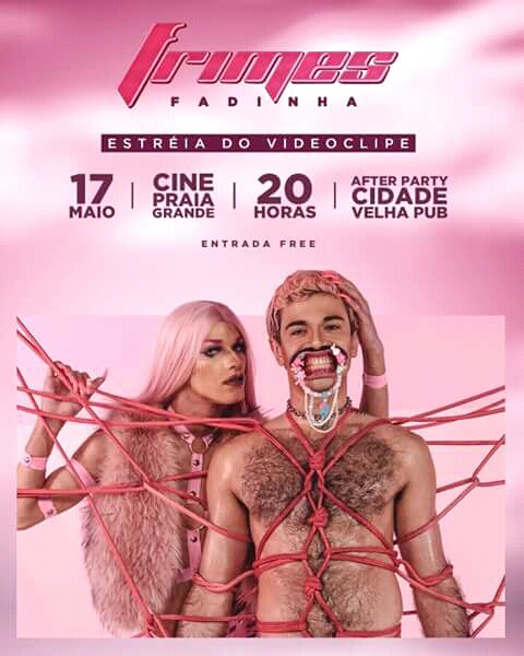 Videoclipe “Fadinha” de Frimes estreia no Cine Praia&nbsp;Grande