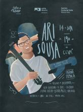 Cartaz Ari Sousa. Arte - Juliana Ribeiro.
