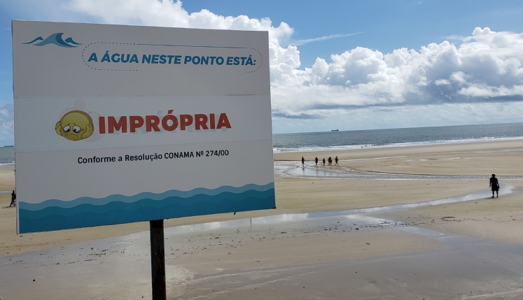 Nove trechos de praia estão impróprias na Grande Ilha, diz SEMA