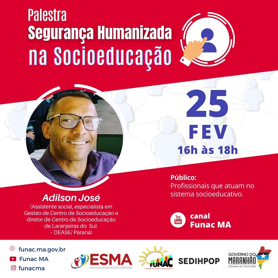 ESMA realiza palestra “Segurança Humanizada na Socioeducação” nesta quinta&nbsp;(25)