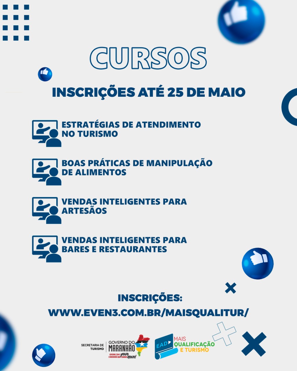 Setur oferece 4 cursos gratuitos para artesãos, bares, restaurantes e profissionais do&nbsp;turismo