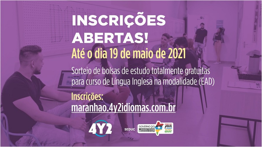 Inscrições abertas para concurso de bolsas de estudos em&nbsp;Inglês