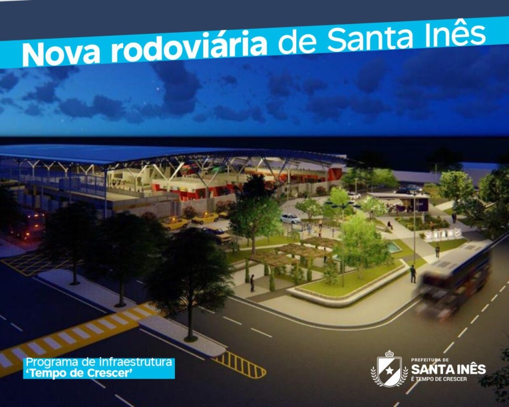Prefeito Felipe dos Pneus divulga imagens de projeto da nova Rodoviária de Santa&nbsp;Inês