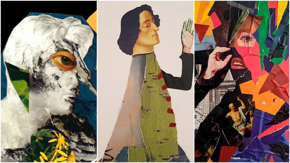 Exposição em São Luís apresenta obras feitas com colagem de papel e&nbsp;tesoura