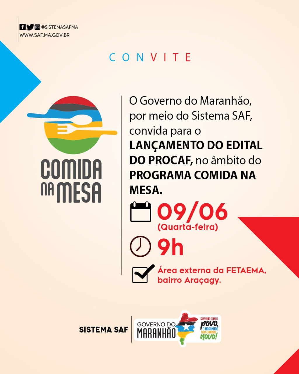 Governo lança novo edital do Procaf nesta quarta-feira&nbsp;(9)