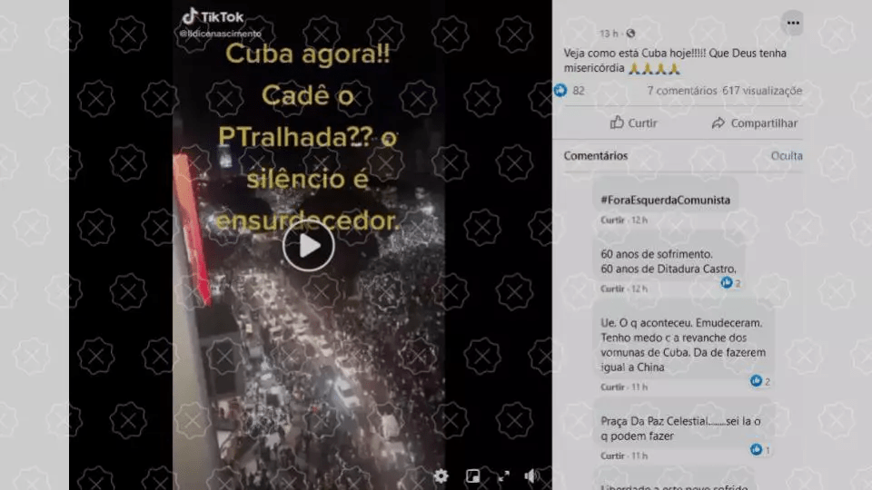 Vídeo não mostra protesto em Cuba, mas festa na Argentina após o título da Copa&nbsp;América