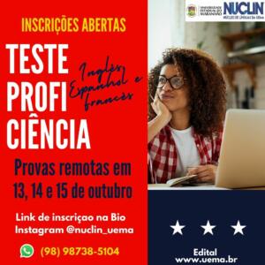 UEMA abre as inscrições para o Exame de Proficiência em Língua&nbsp;Estrangeira