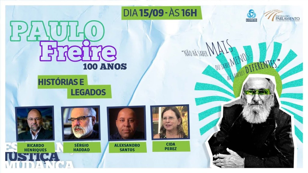 Instituto Unibanco realiza webinário sobre a história e legado do Paulo Freire para a&nbsp;Educação