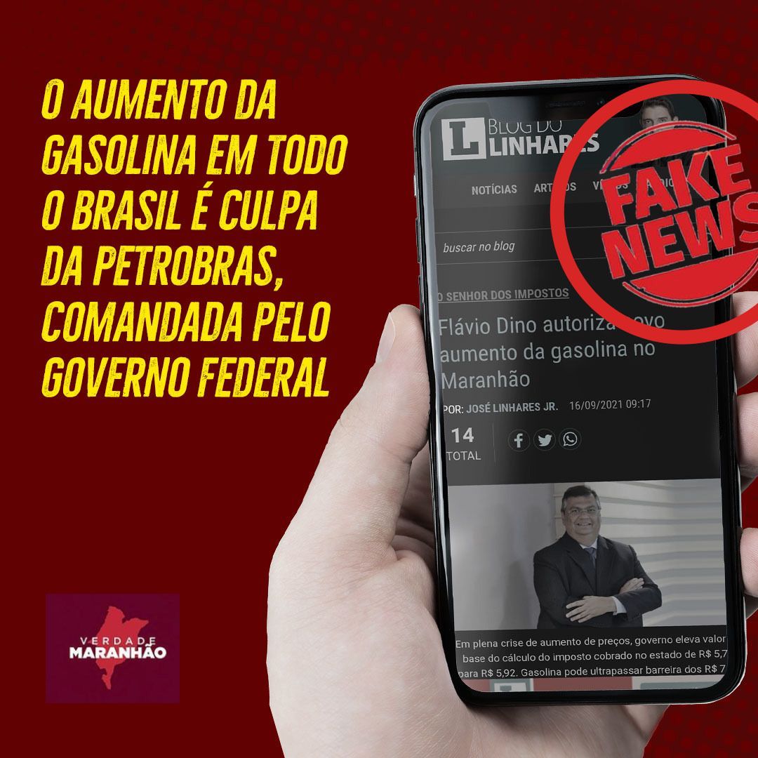 Flávio Dino responde fake news sobre aumento na gasolina: “Criminosos”