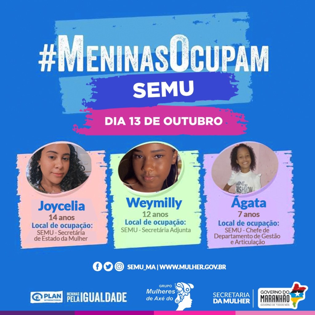 Governo promove ação em alusão ao Dia Internacional das&nbsp;Meninas