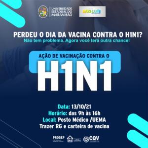 UEMA e SEMUS promovem Campanha de Vacinação contra H1N1 para comunidade&nbsp;acadêmica