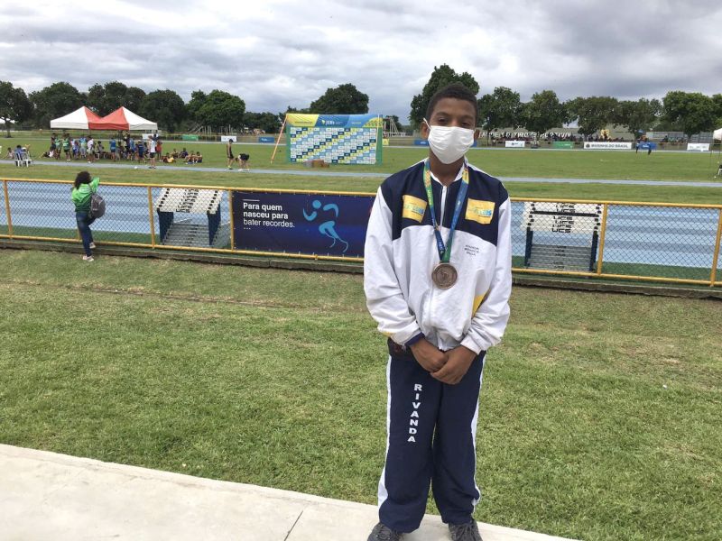 Jovem Wesley Joaquim conquista medalha de bronze nos Jogos Escolares Brasileiros&nbsp;2021
