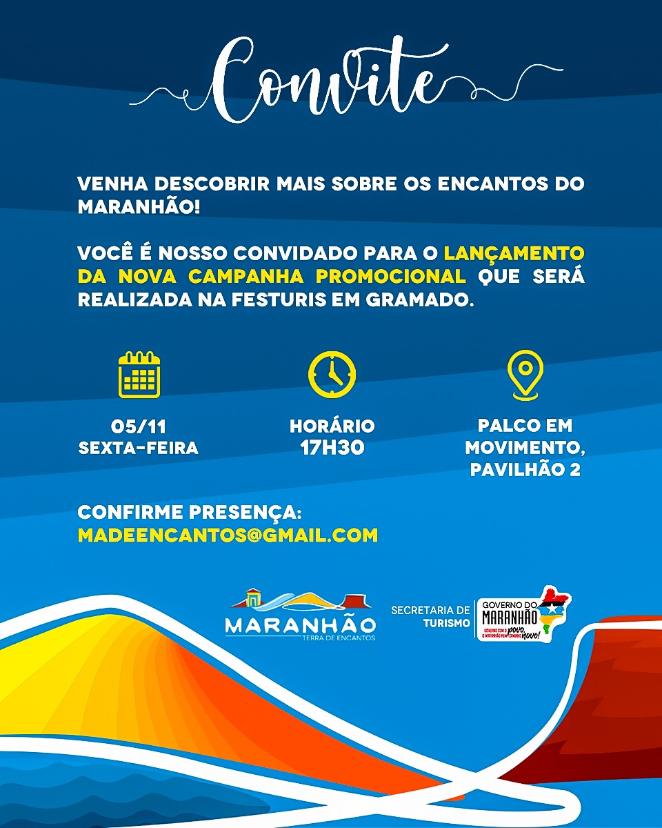 Novo material promocional Maranhão de Encantos será lançado no Festival de Turismo de&nbsp;Gramado