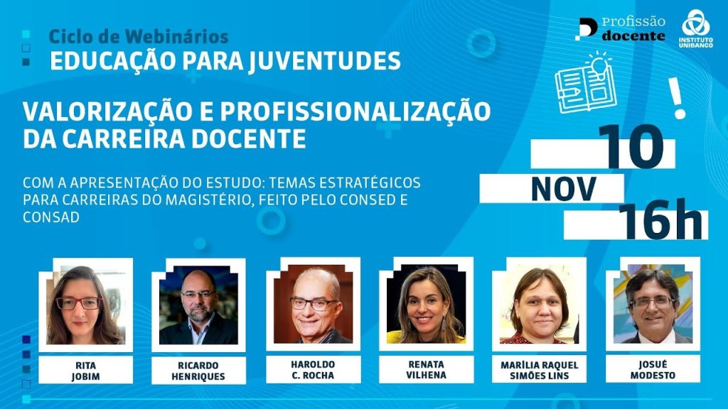 Valorização da carreira docente será tema de webinário nesta quarta&nbsp;(10)