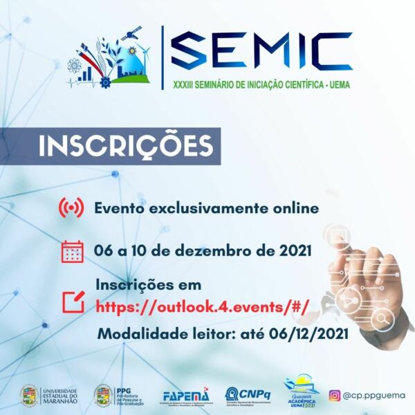 Abertas inscrições para o XXXIII&nbsp;SEMIC