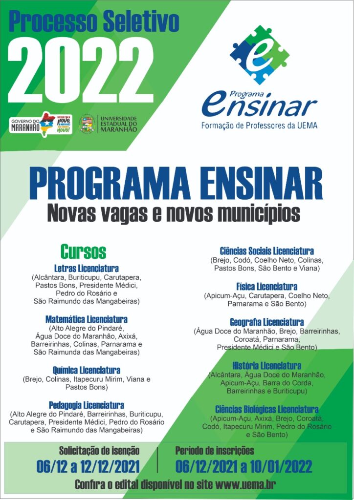 Seletivo do Ensinar tem inscrições prorrogadas até o dia&nbsp;17