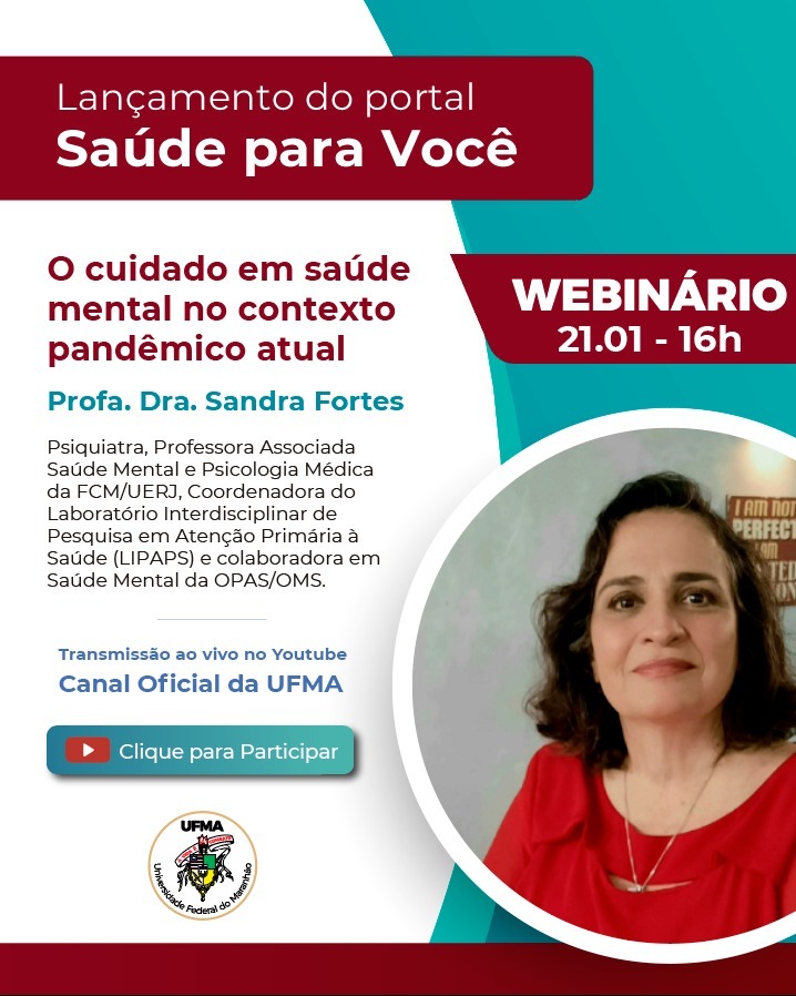 UFMA lança portal “Saúde Para Você”, dedicado ao tema saúde mental, covid e&nbsp;pós-covid
