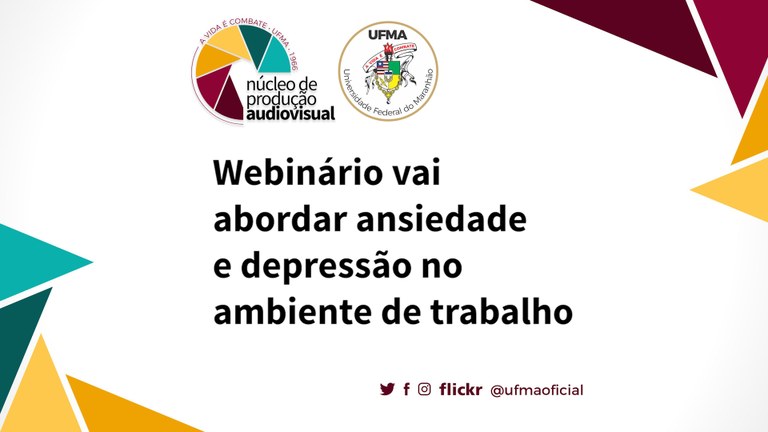 Webinário vai abordar ansiedade e depressão no ambiente de&nbsp;trabalho