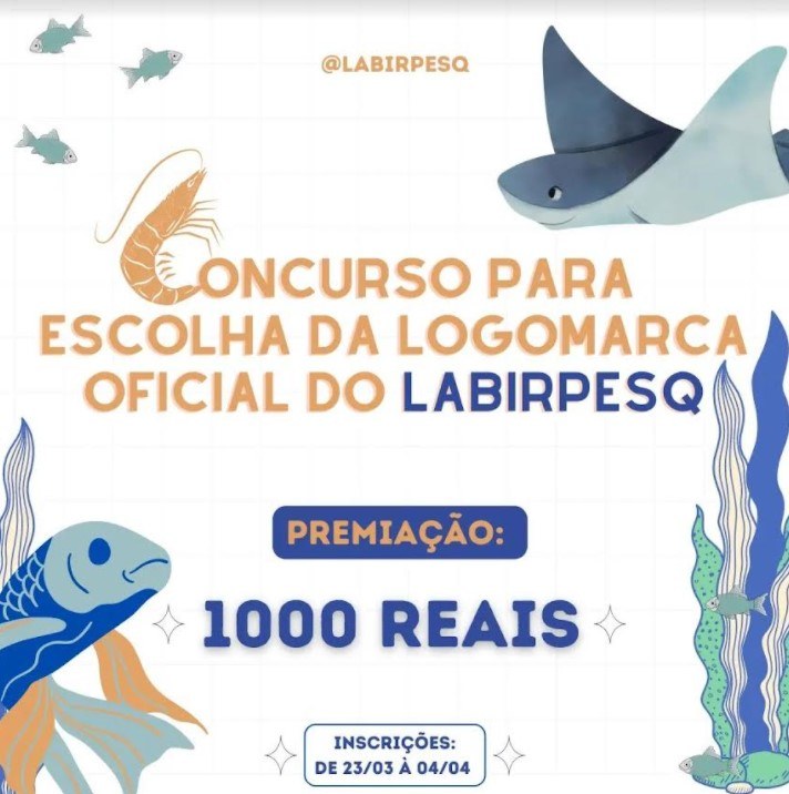 Laboratório de Ictiologia e Recursos Pesqueiros lança concurso para definir sua nova&nbsp;logomarca
