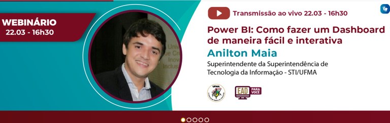 Webinário “Power BI: Como fazer um Dashboard de maneira fácil e interativa” ocorrerá nessa terça&nbsp;(22)
