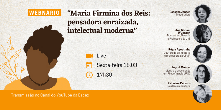 Novo webnário sobre Maria Firmina acontece nesta sexta-feira&nbsp;(18)