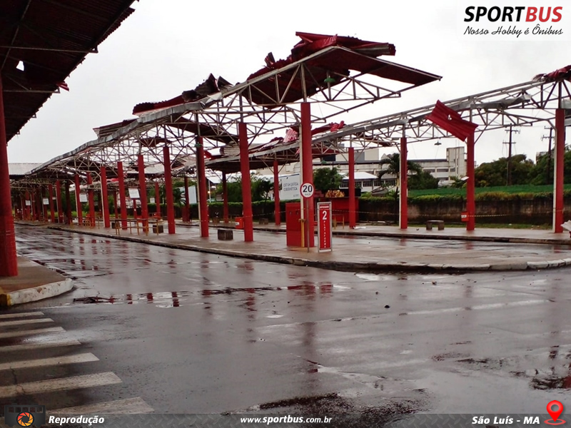 Viação Primor foi notificada em dezembro pela Prefeitura para corrigir falhas no telhado do Terminal da&nbsp;Cohama