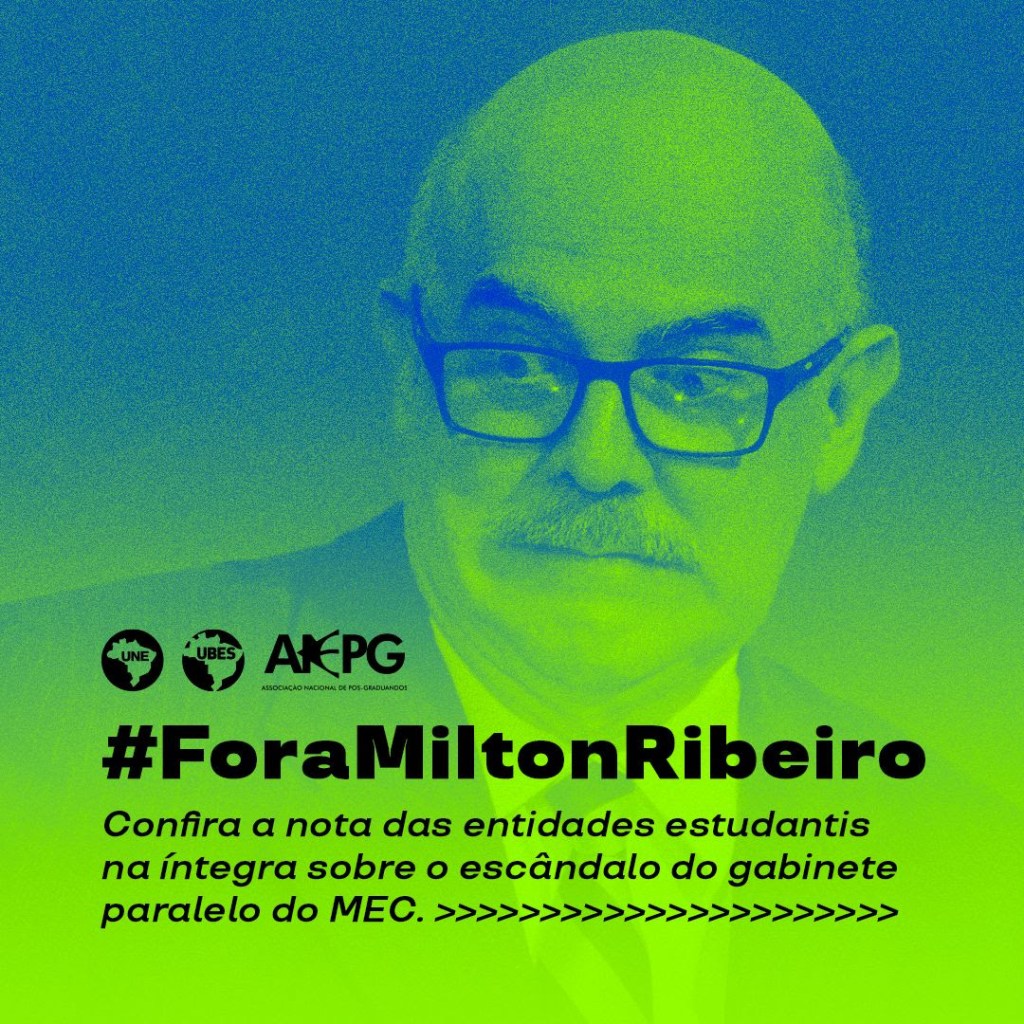 Nota das Entidades Estudantis: Ministro da Educação deve deixar o&nbsp;cargo