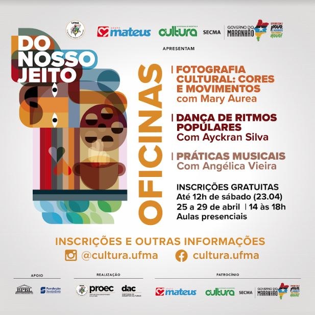 Projeto “Do Nosso Jeito” fará oficinas de fotografia cultural, dança de ritmos populares e práticas musicais entre os dias 25 e 29 de&nbsp;abril