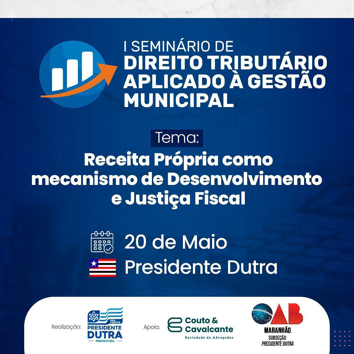 Primeiro seminário de “Direito Tributário Aplicado à Gestão Municipal” debaterá a administração de receita dos municípios