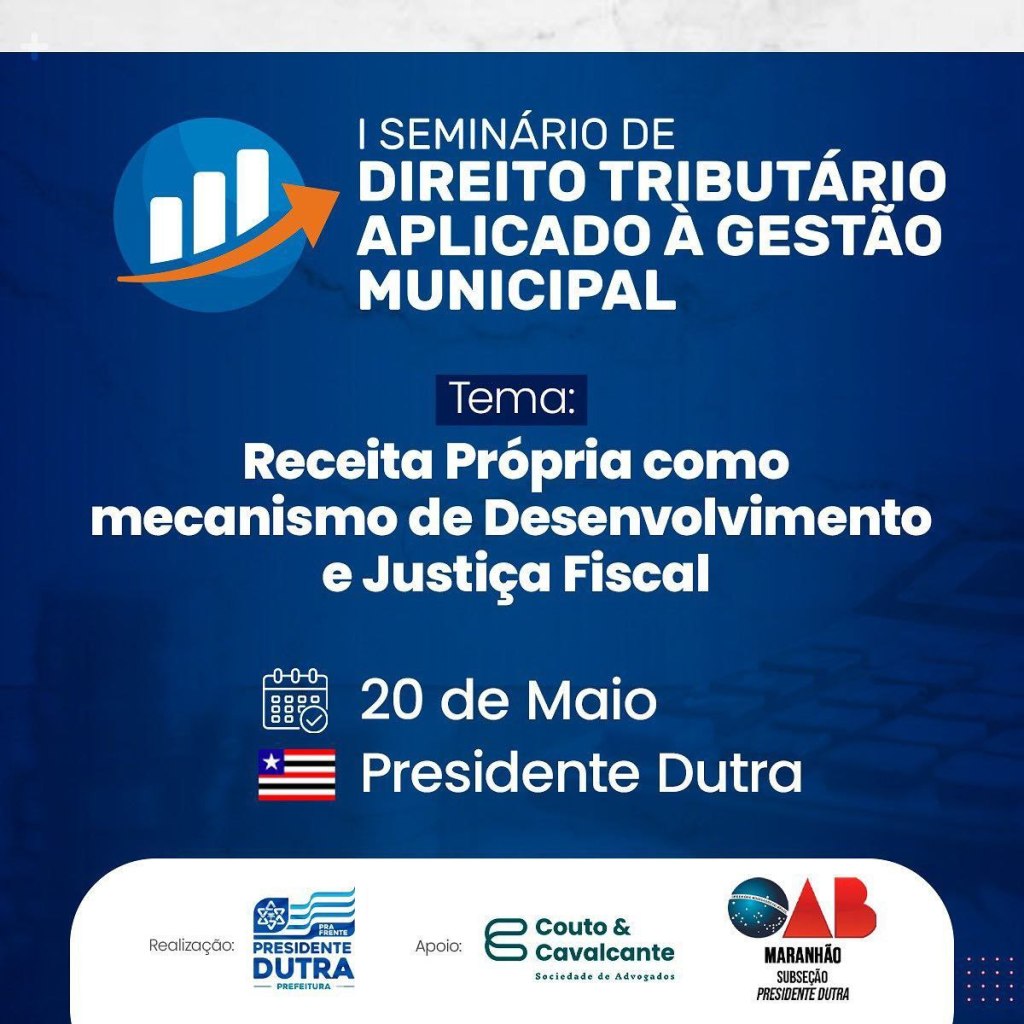 Primeiro seminário de “Direito Tributário Aplicado à Gestão Municipal” debaterá a administração de receita dos&nbsp;municípios