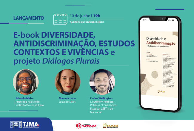 Lançamento do e-book do TJMA sobre diversidade ocorrerá nesta sexta-feira (10)