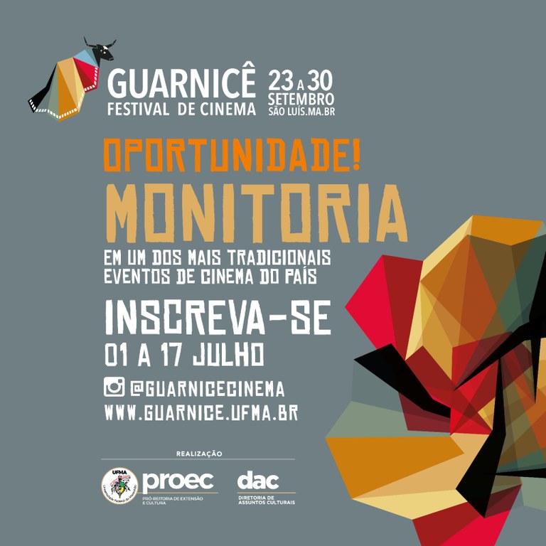 Abertas as inscrições para monitoria no Festival Guarnicê de&nbsp;Cinema