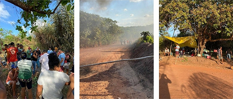 Atingidos por barragem da mineradora Equinox Gold protestam por água potável há uma&nbsp;semana
