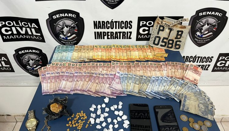 Casal é preso em flagrante por tráfico de drogas em Imperatriz
