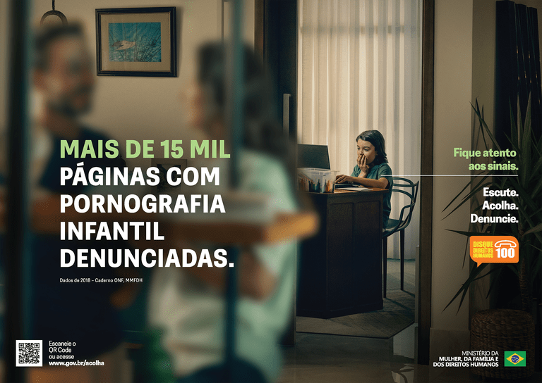 Campanha nacional alerta sobre riscos para crianças e adolescentes na internet, como pornografia infantil e&nbsp;pedofilia