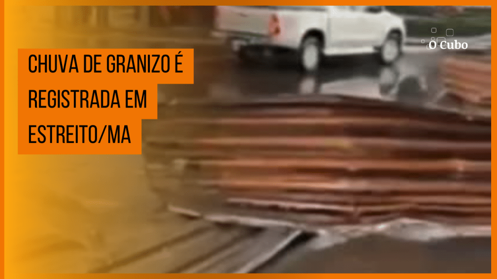Chuva de granizo é registrada em&nbsp;Estreito/MA