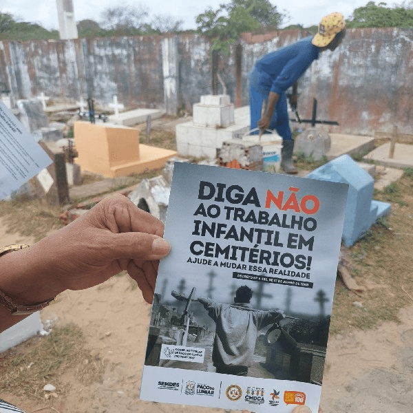 Finados: Cemitérios de Paço do Lumiar recebem ação de combate ao trabalho&nbsp;infantil