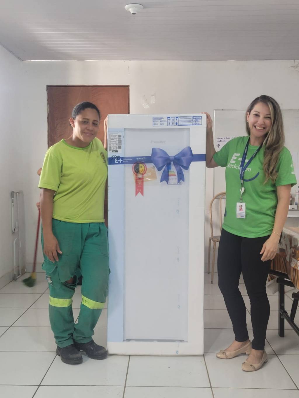 E+ Reciclagem e E+ Geladeira Nova realizam ação na&nbsp;COOPRESLMA