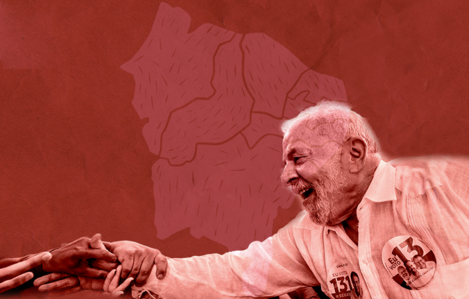 Lula venceu em 98,9% dos municípios do Nordeste, no 2º turno