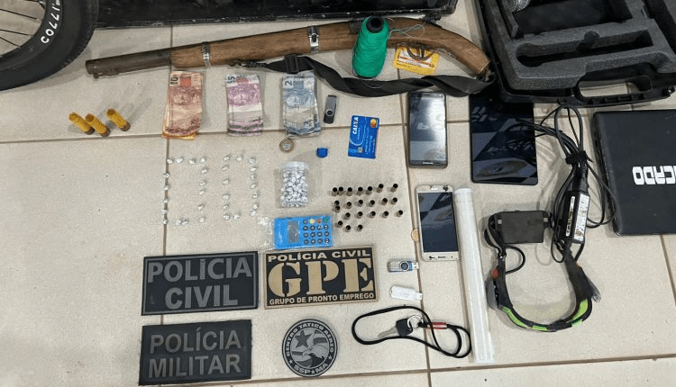 Duas pessoas são presas por tráfico de drogas, associação para tráfico e posse ilegal de arma de fogo em Capinzal do&nbsp;Norte/MA