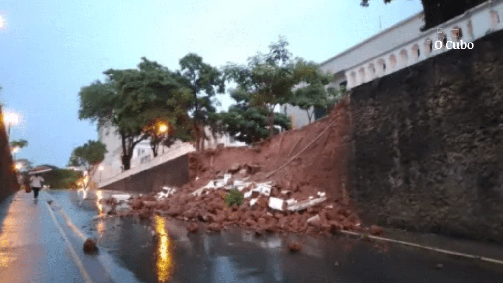Desabamento de muro da Praça D. Pedro II expõe fragilidade do patrimônio histórico de São Luís diante das fortes&nbsp;chuvas