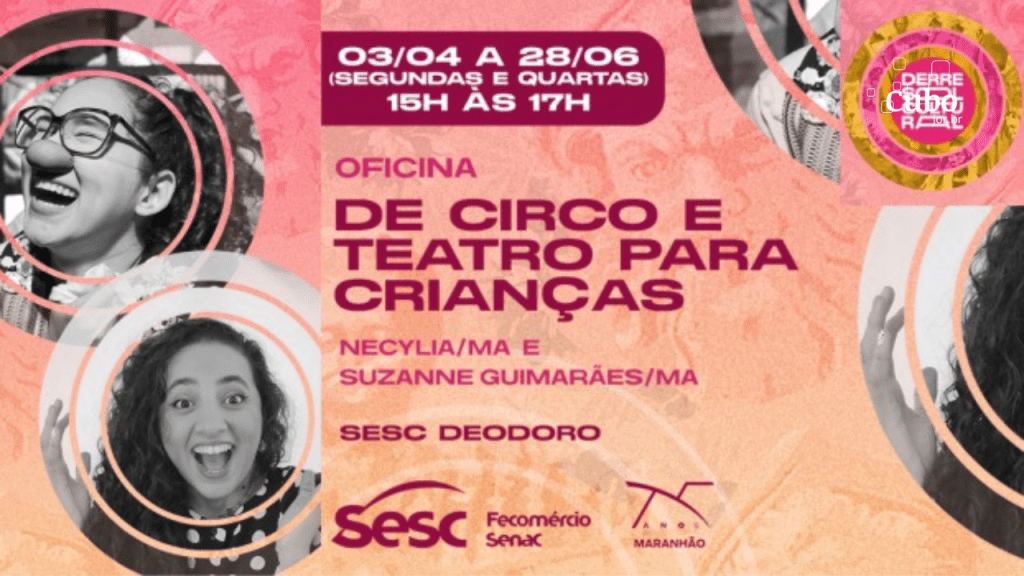Oficina de circo e teatro para crianças com Necylia e Suzanne Guimarães está com inscrições&nbsp;abertas