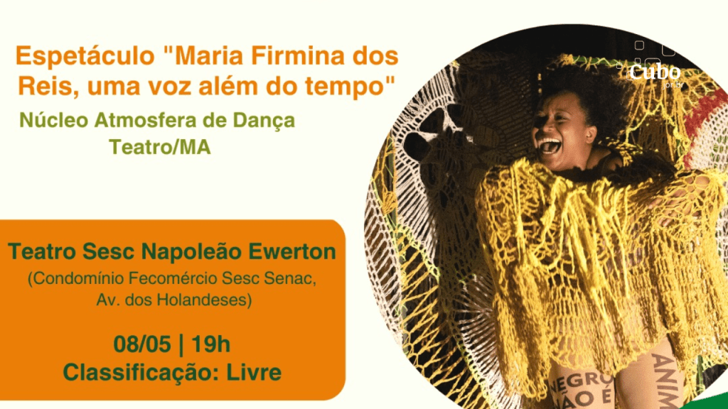 Projeto Sesc Amazônia das Artes traz espetáculo de “Maria Firmina dos Reis, uma voz além do tempo” nesta segunda&nbsp;(08)