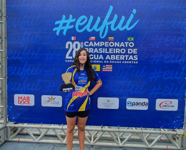 Sofia Duailibe é campeã do Brasileiro de Águas Abertas