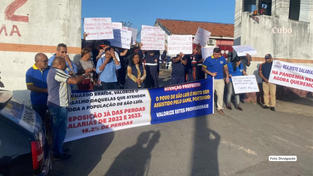 Trabalhadores do Samu paralisam atividades em São Luís exigindo reposição&nbsp;salarial