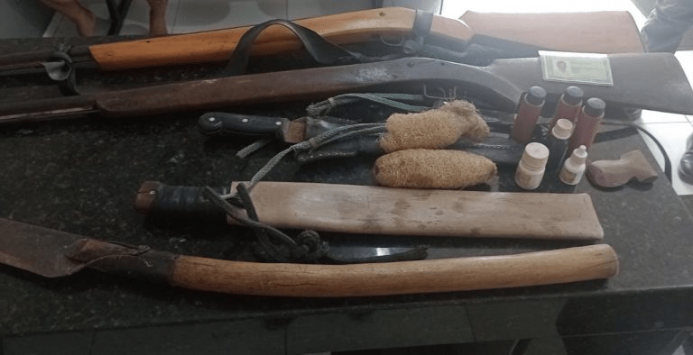 Homem é preso por ameaça e posse ilegal de arma de fogo em&nbsp;Arari